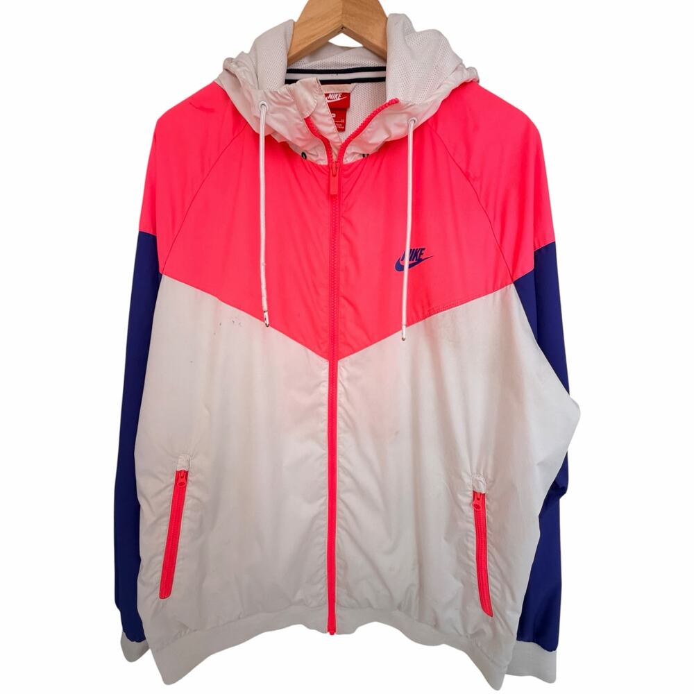 Nike Windrunner Jacket Mens XL Pink White Purple